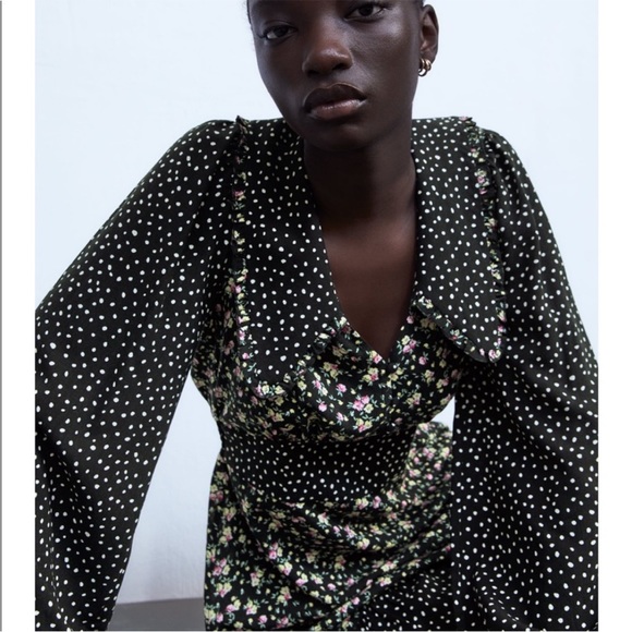 Zara Long Sleeve Mini Dress - Picture 2 of 10